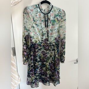 Ted Baker Meelia Floral Dress (US size 4, Ted size 1)
